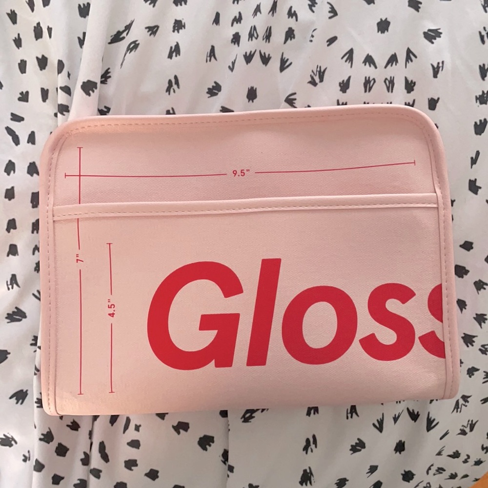 Glossier make up bag